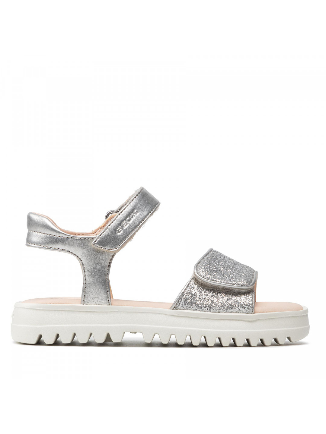 Sandály Geox J S Coralie G B J256EB 0NFEW C1007 S Stříbrná